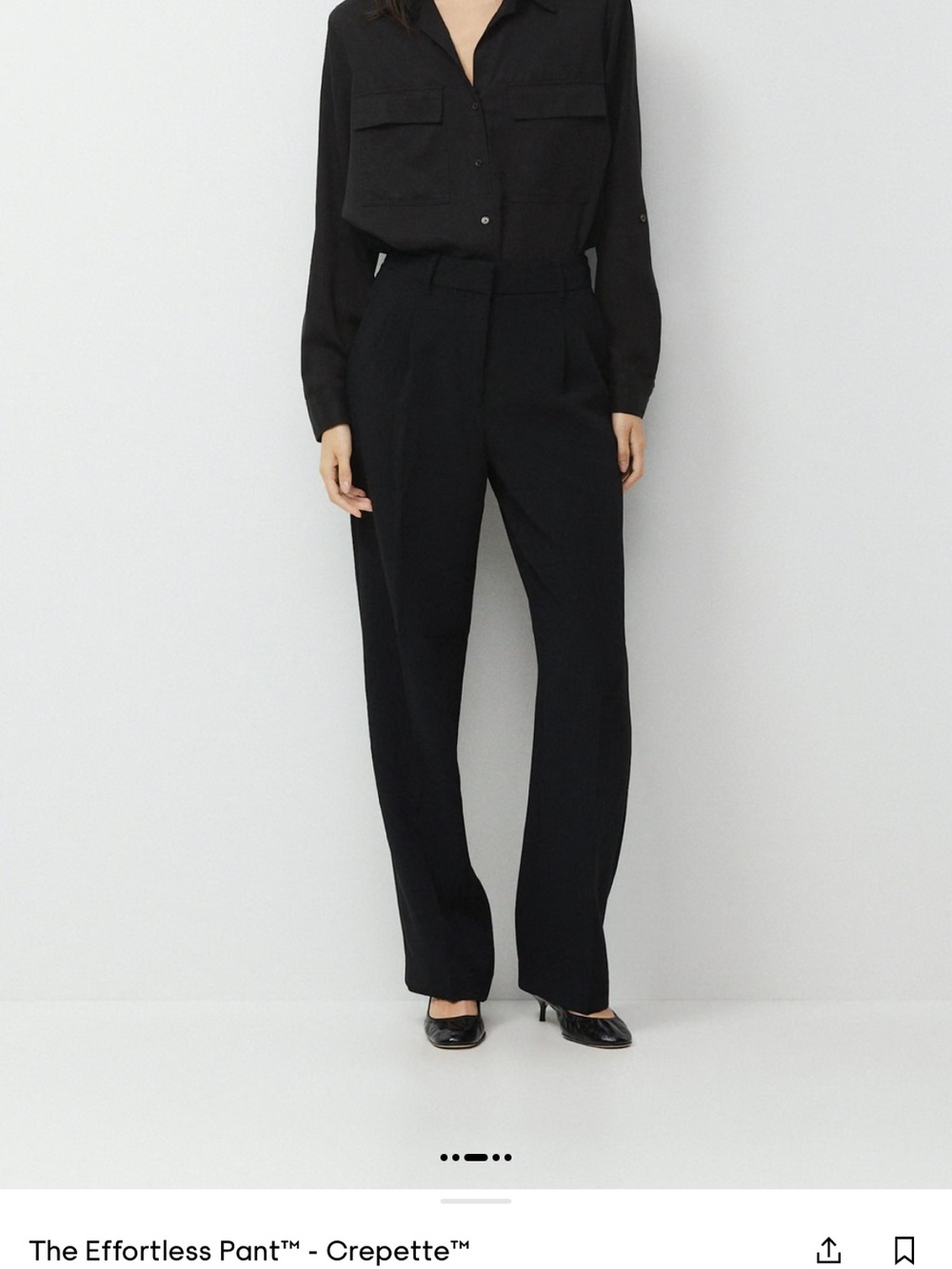 Wilfred Effortless High-Rise Pleated Trousers